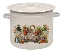 Кастрюля 12 литров "Романтика" (С-1624/4Жм) 