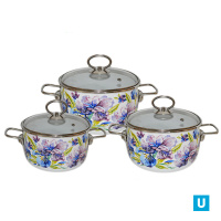 Набор из 3 пред.№02 "Ирис/Iris", белосн., 1DA025S