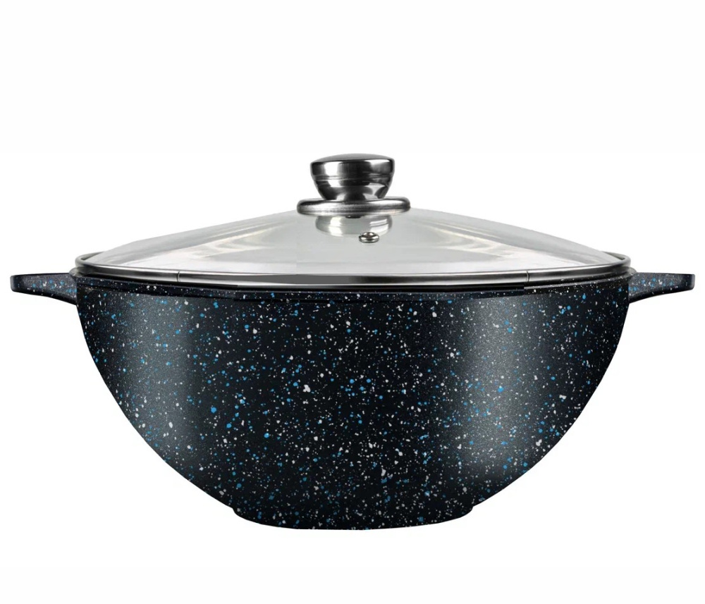 Казан для плова 4 л "Мегалит 14" а/п, ст./кр, ТМ "ГАРДАРИКА" 2004-14-10  