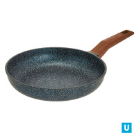 Сковорода 24см.,серии"Мегалит 14" Гранит а/п,ручка софт-тач