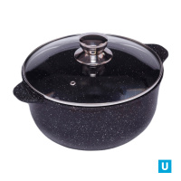 Кастрюля-казан 8 л "Орион" Мрамор, а/п, ст/кр. инд. упаковка