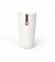 Горшок для цветов с дренажной вставкой 21л молочный