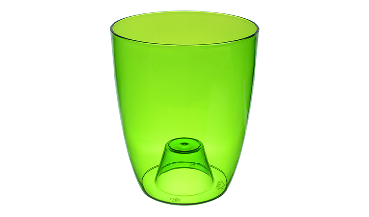 Кашпо ОРХИДЕЯ D126мм (прозр/зеленый/роз/фиолетовый)