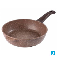 Сковорода 24 см "Алтай" Мрамор, а/п, б/кр, руч.софт-тач