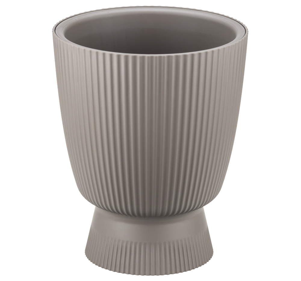 Кашпо ВЕЛЬВЕТ 3,7л со вставкой D220мм Французcкий серый