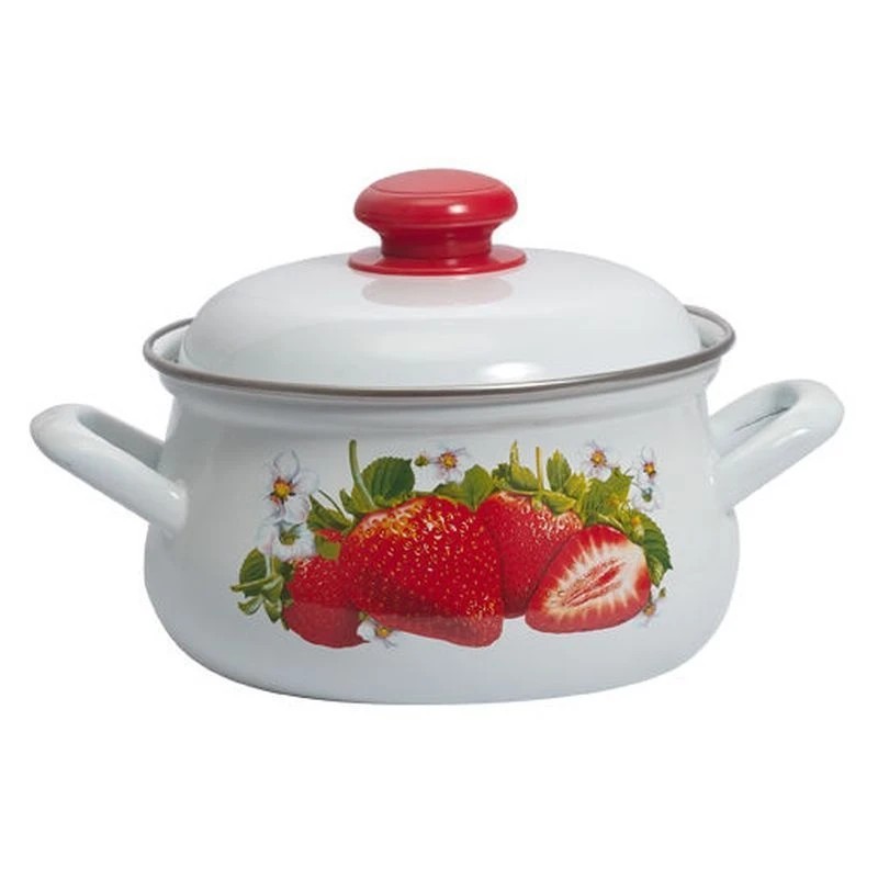 Кастрюля 4,5 литра  грушевидн. "Сочная клубника" (С-3915АП2/4) 