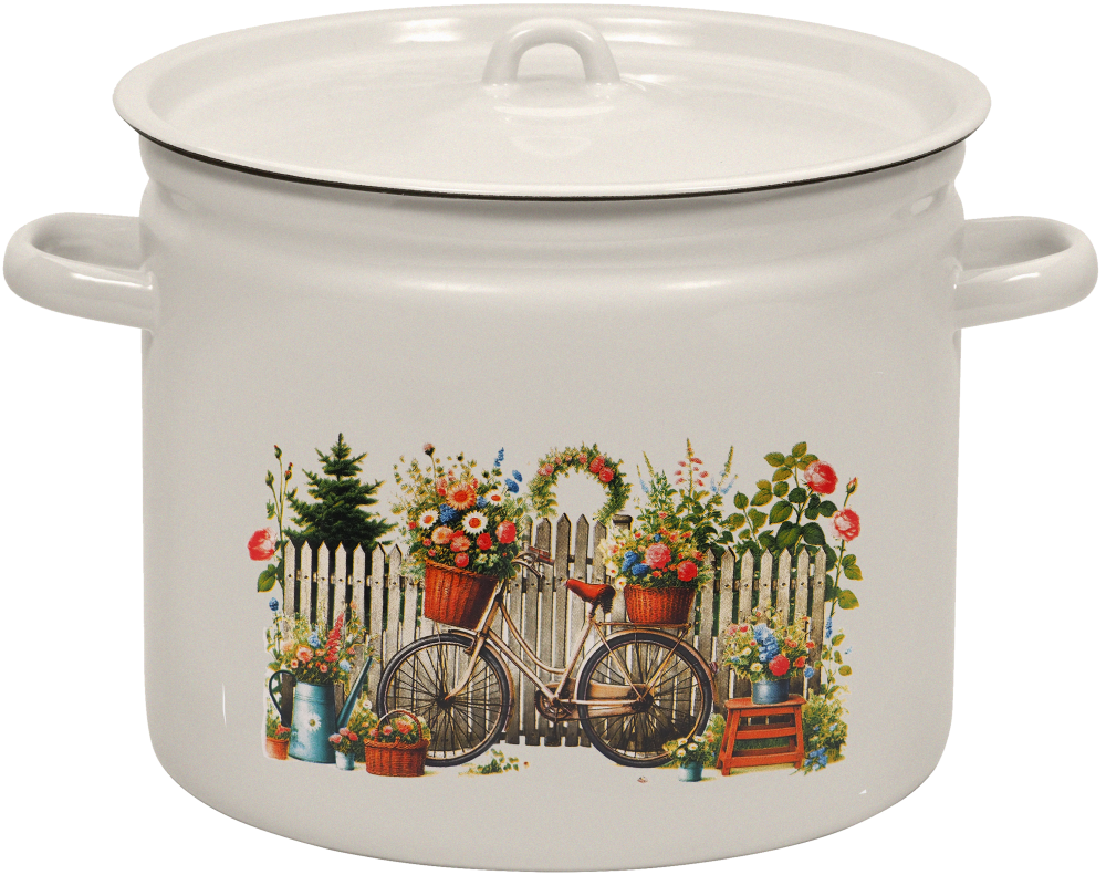 Кастрюля 9,0 литров (Романтика) (С-1621/4Жм) 