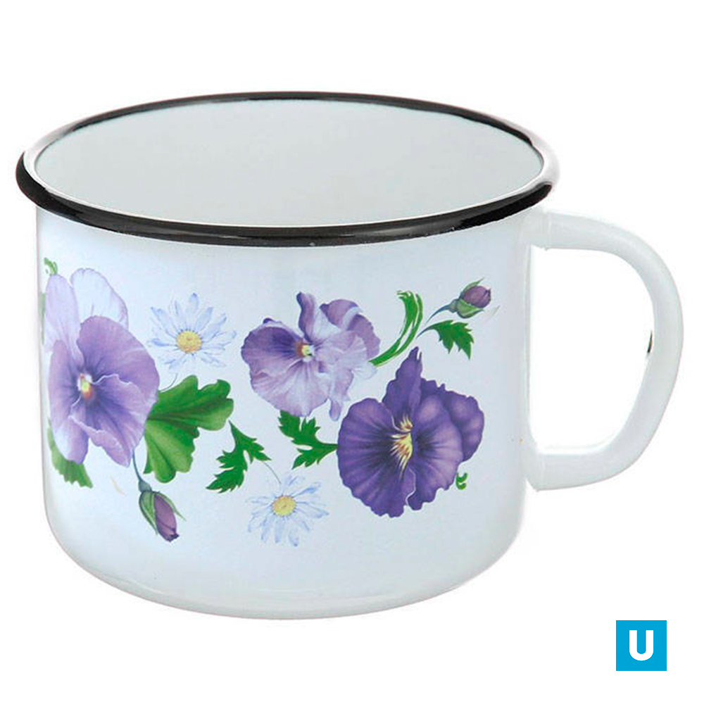Кружка 1,0 литр "Анютины глазки" (С-0107/4)