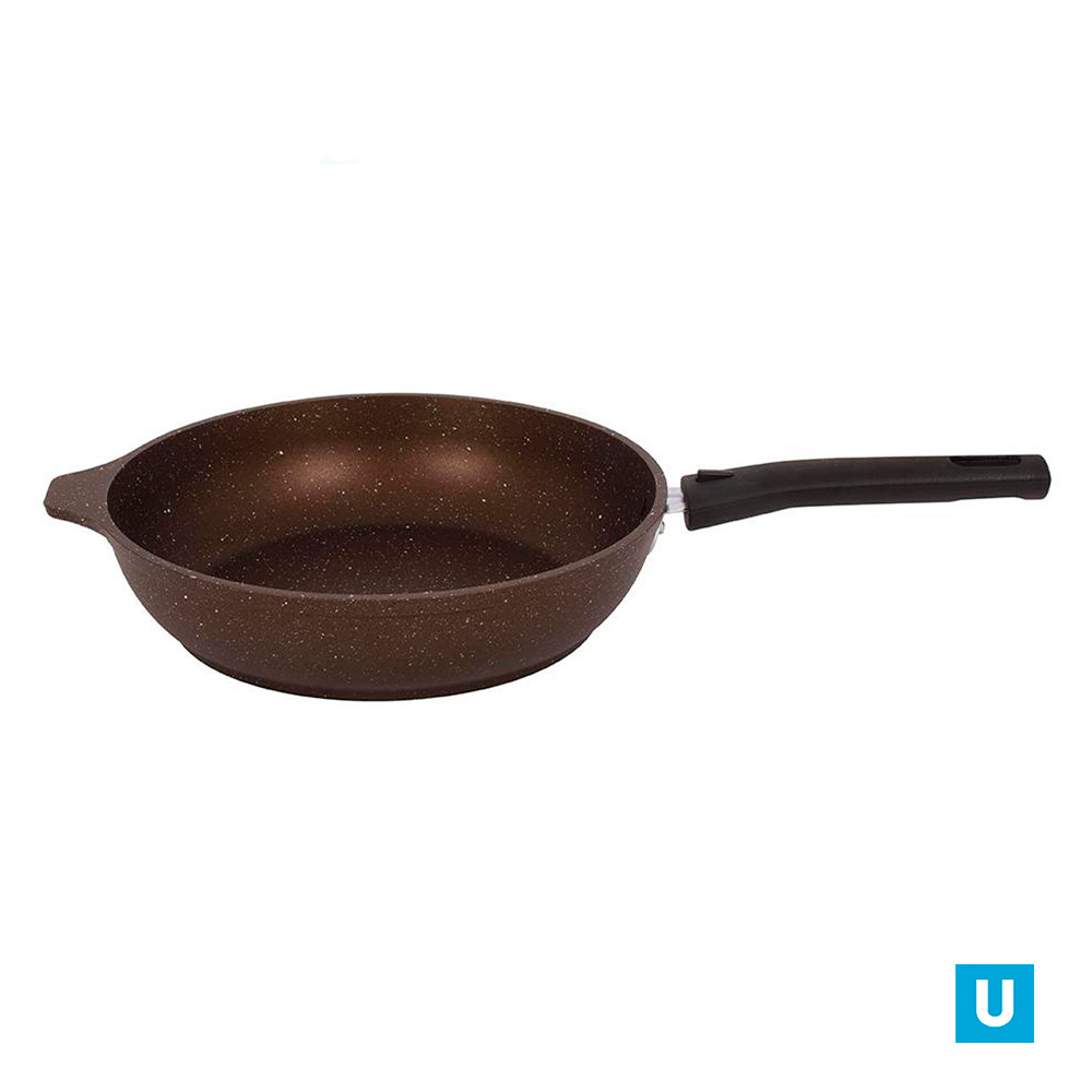 Сковорода 260/60 мм со съемной ручкой, АП (кофейный мрамор)