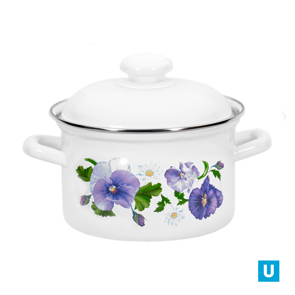 Кастрюля 3,0 литра "Анютины глазки" (С-1612АП2/4) 