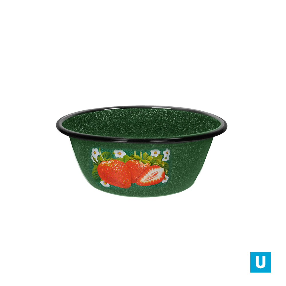 Миска 0,8л, изумр./синяя с зерн., с рис.1с5с 