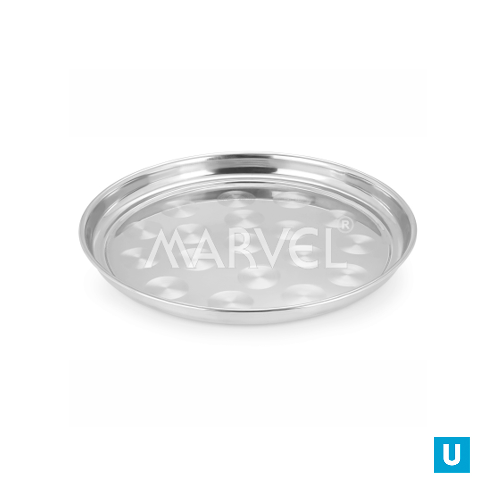 Поднос круглый нерж. 35см 