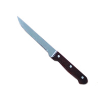 Нож для срезания мяса с костей 14,6/0,15см  с темной  деревянной ручкой, РТЗ-6В