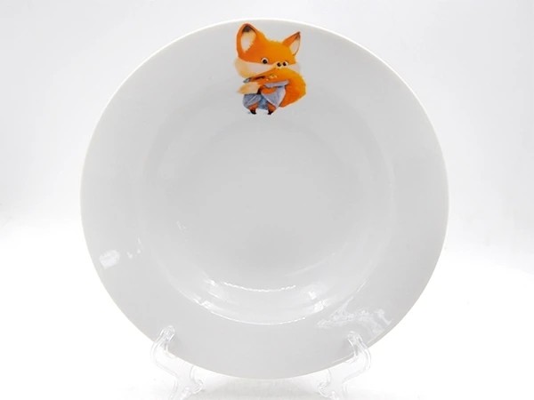 Тарелка 200 мм глубокая 250 см3 "Идиллия" Кроха (Лисичка)