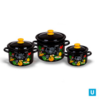 набор Рацион-1 (коричн), арт. (кастр цил. борт 2,0л,4,0л,6,0л)