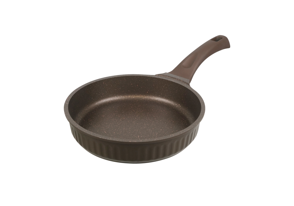 Сковорода 240мм с ручкой, АП линия "Стелла" (мокко)
