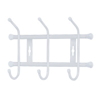 Вешалка настенная 284х188мм (3 крючка)  ВН3 матовый серый