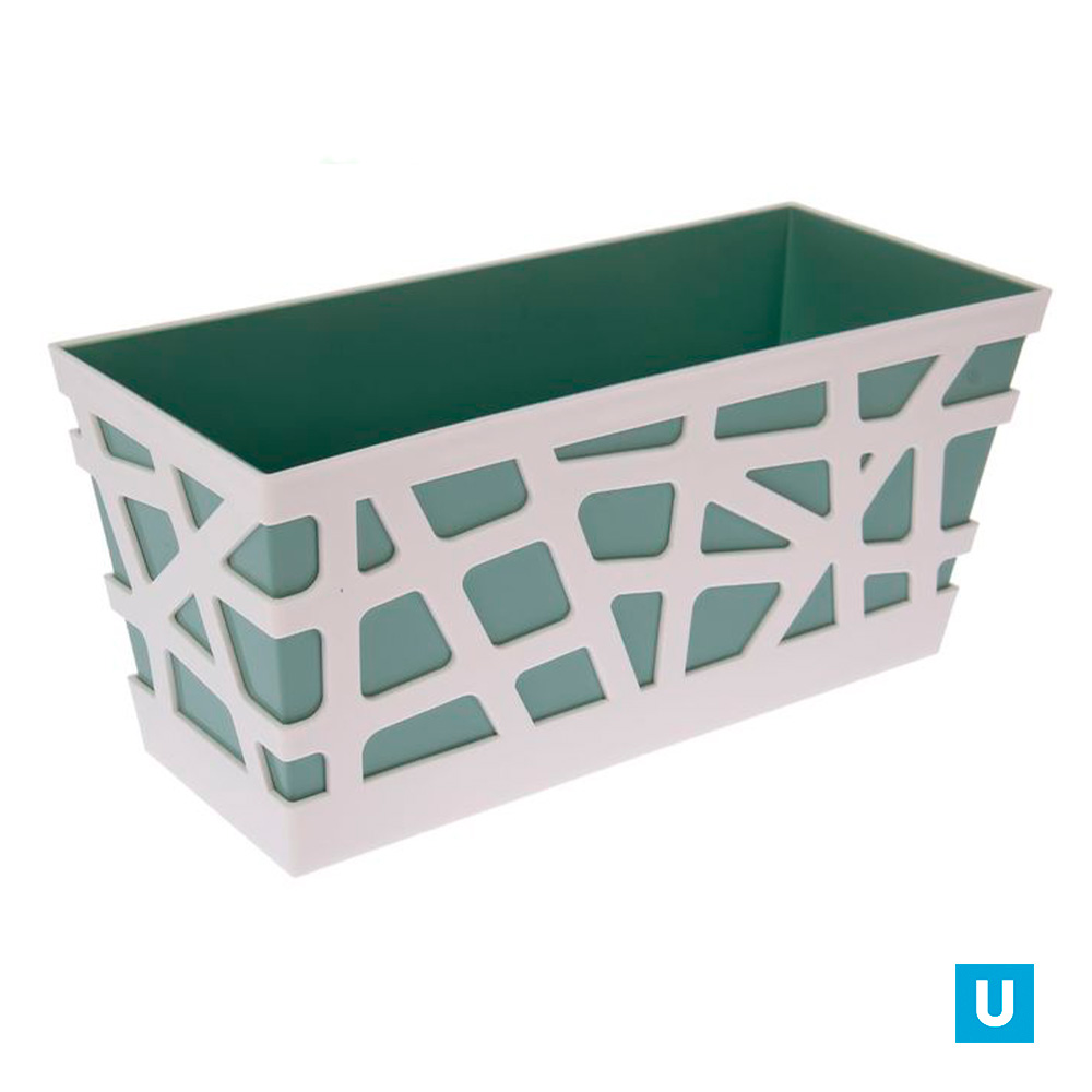 Ящик МОЗАИКА 40см балконный Фисташковый