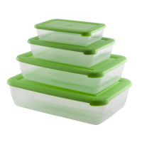 Комплект контейнеров для СВЧ "ЛАЙТ" 4шт  (0,45/0,9/1,9/3л) прямоугольные