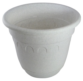 Горшок Колывань  0.9л д14см мрамор с поддоном С92М МАРТИКА (Барнаул) уп.49