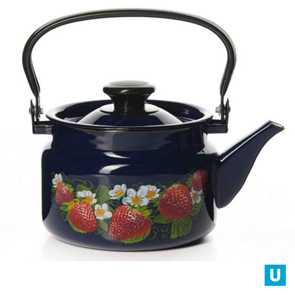 Чайник цилиндр. 2л (бостон) с декором, арт. 42715-103/6