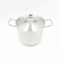 Кастрюля 7,0л, нерж. Арт.NB-7-22-18 ( d22, h18см), с мет/кр.ТРС Капсульное дно.Индукция.