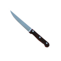 Нож для мяса 11,5/0,12см с темной  деревянной ручкой, РТЗ-8