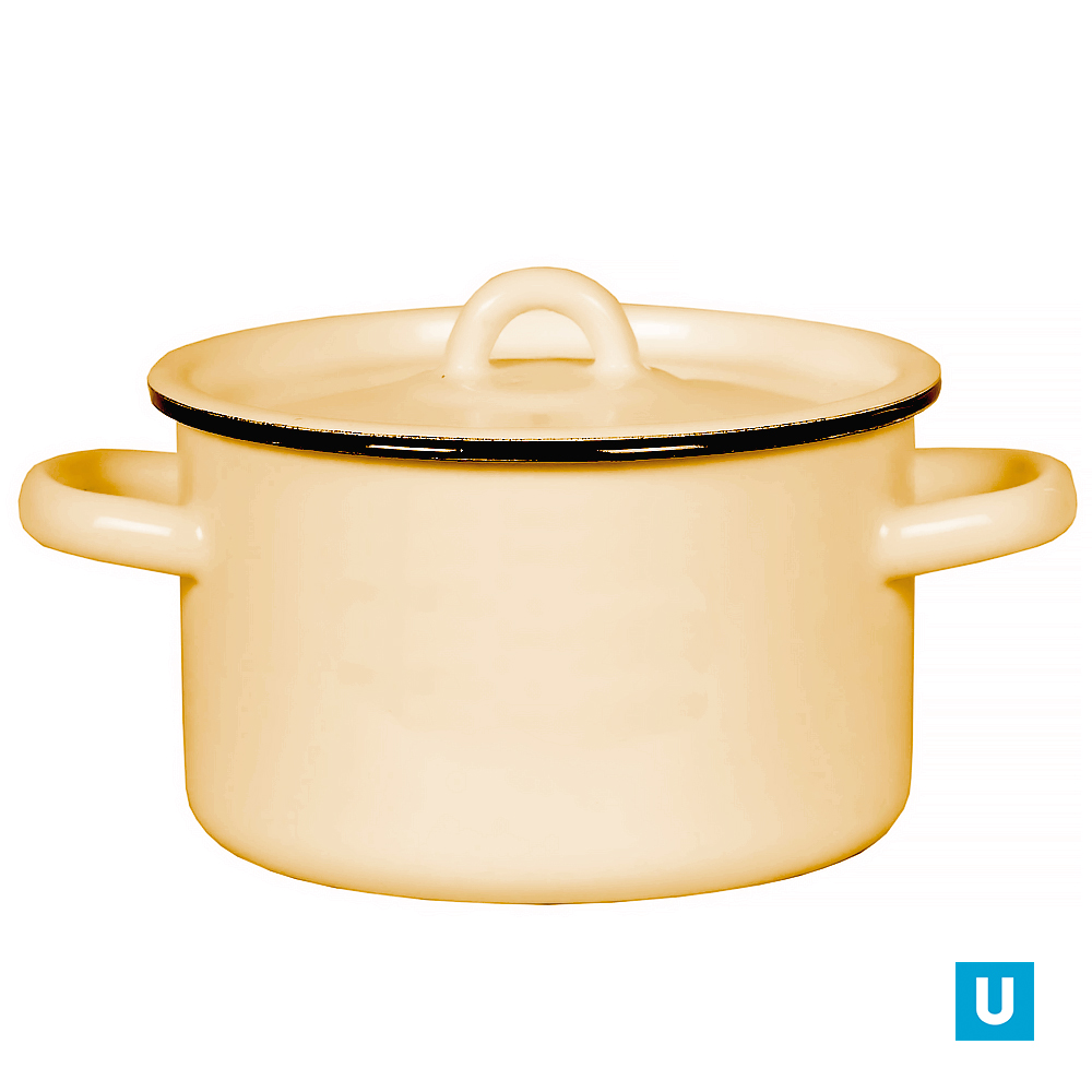 Кастрюля цил. 2,9л крем. 2с16/1 