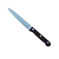 Универсальный нож 12,5/0,12см  с темной  деревянной ручкой, РТЗ-7