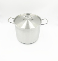 Кастрюля 11,0л, нерж. Арт.NB-11-26-21, ( d 26 см. h 21см) с мет./кр.ТРС Капсульное дно.Индукция.