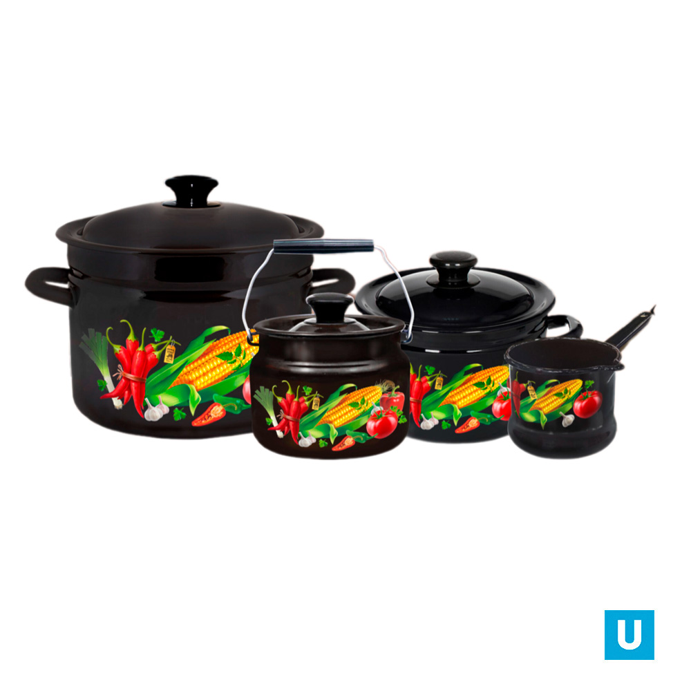 Ковш 1л (корич./корич.) Царица полей 90204-072/4