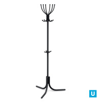 Вешалка напольная Комфорт 6 (ВК6/Ч черный)