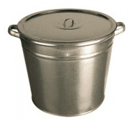 Бак оцинкованный (для белья) 32л с крышкой, с решеткой г.Магнитогорск 