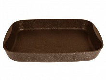 Противень 365х260х55мм, АП (кофейный мрамор)