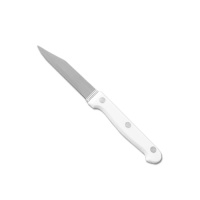 Нож разделочный 8/0,12см  с белой ручкой из АБС пластика , ВК07-ABS