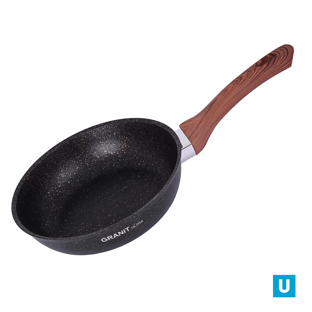Сковорода 280мм с ручкой, АП линия "Гранит ультра" (оригинальный)