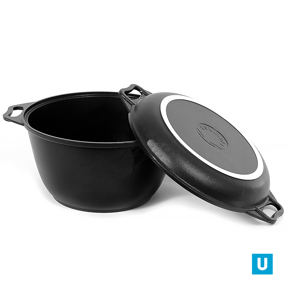 Казан с крышкой-сковородой 3л а/п (3шт) - к34а		 