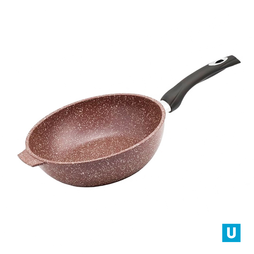 Сотейник 260/82мм Шоколад с пласт.руч.без кр.,ст261аш