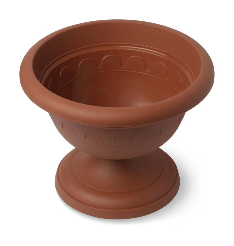 Вазон низкий Колывань 2л д22см терракотовый