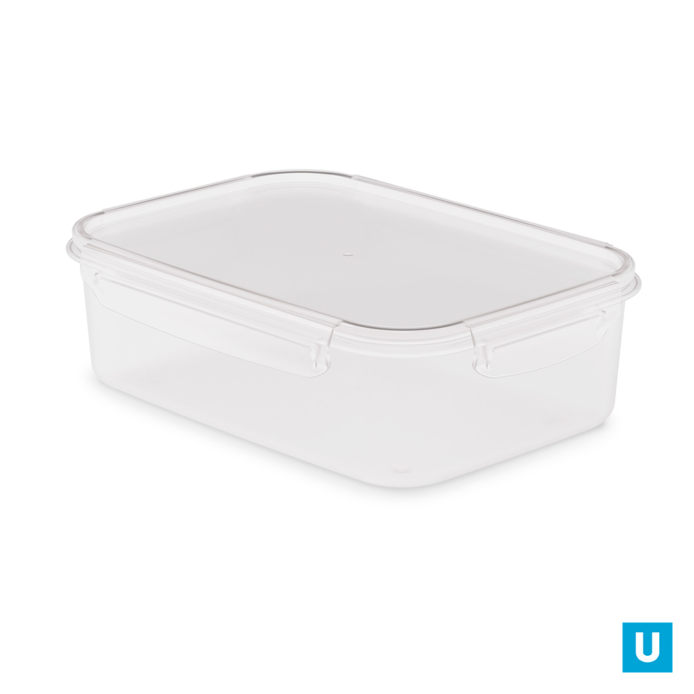 Емкость для СВЧ "Прайм" 1,6л прямоугольная на защелках (уп.10)