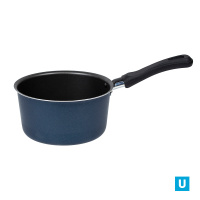 Кастрюля 1,0 л, "САТИН"140 мм, 1 руч, б/кр, а/п. Алюминий марки А5