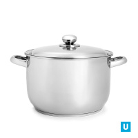 Кастрюля «Прима» (блеск) - 8,0 л, 260 мм, ТРС, КМ