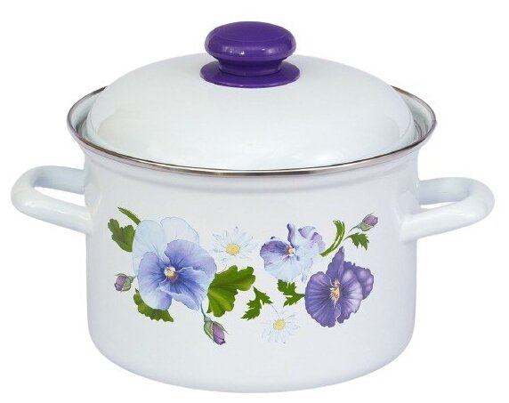 Кастрюля 2,0 литра "Анютины глазки" (С-1610АП2/4) 