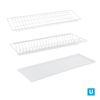 Сушилка д/посуды в шкаф, металл, цвет Белый 565мм 10 шт