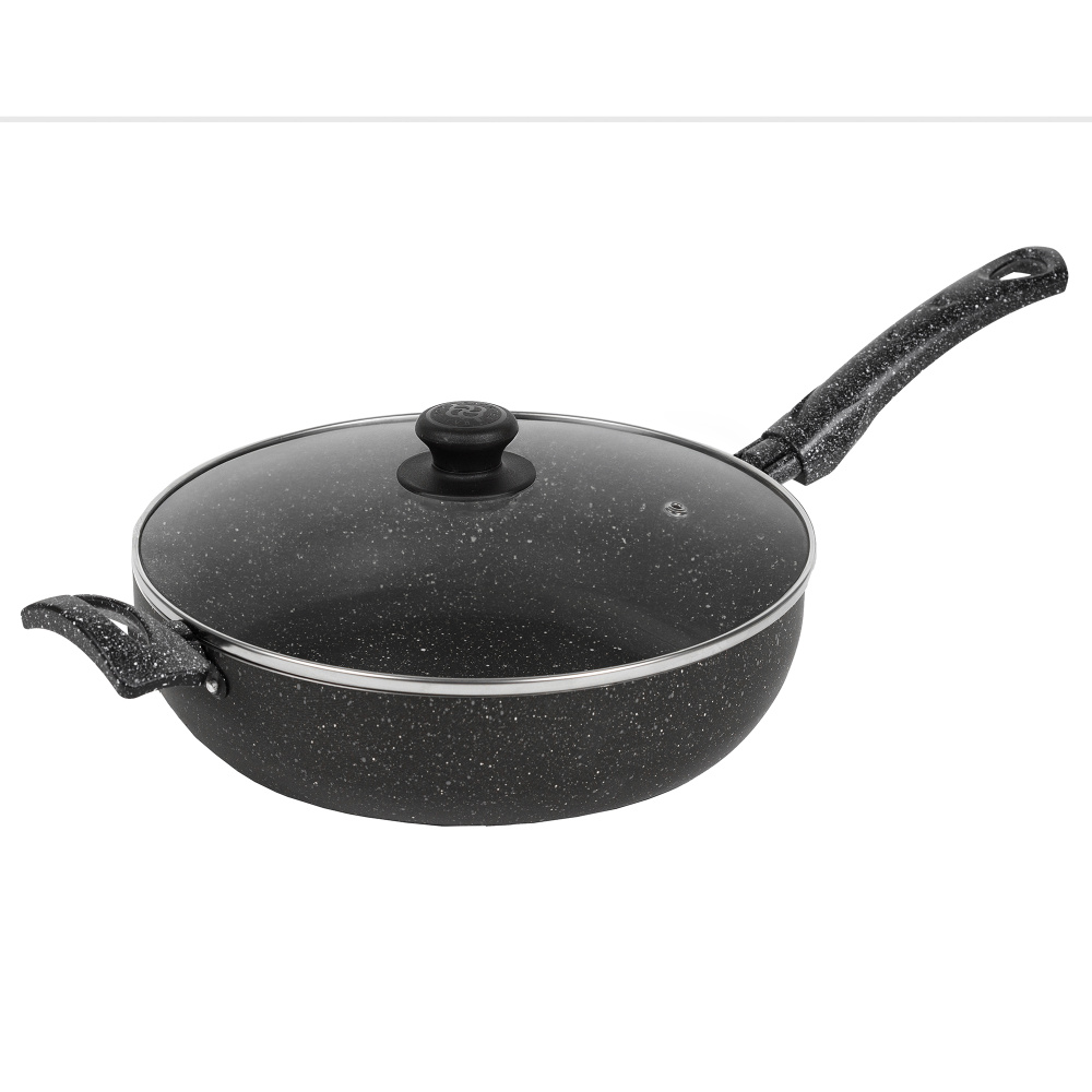 Сотейник 260 мм, 2 руч., ст./кр, а/п. ИЗИ СТОУН. Алюминий марки А5