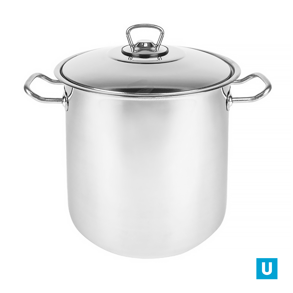 АРИАН ГАСТРО высокая кастрюля 14л. (26х26) без с/дна, сталь 18/10 