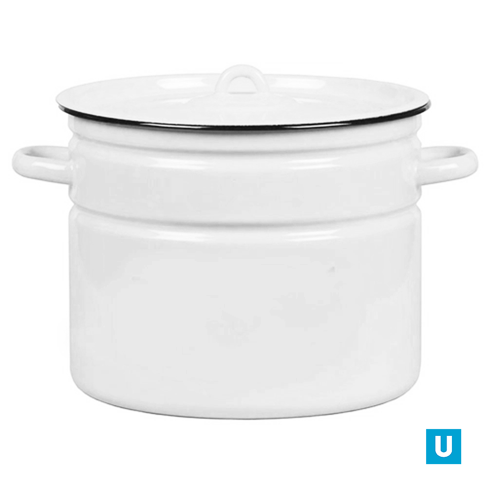 Кастрюля цил. 9л белоснежная 2с200 