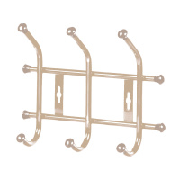 Вешалка настенная 276х215мм (3кр) ВНТ3 беж металлик