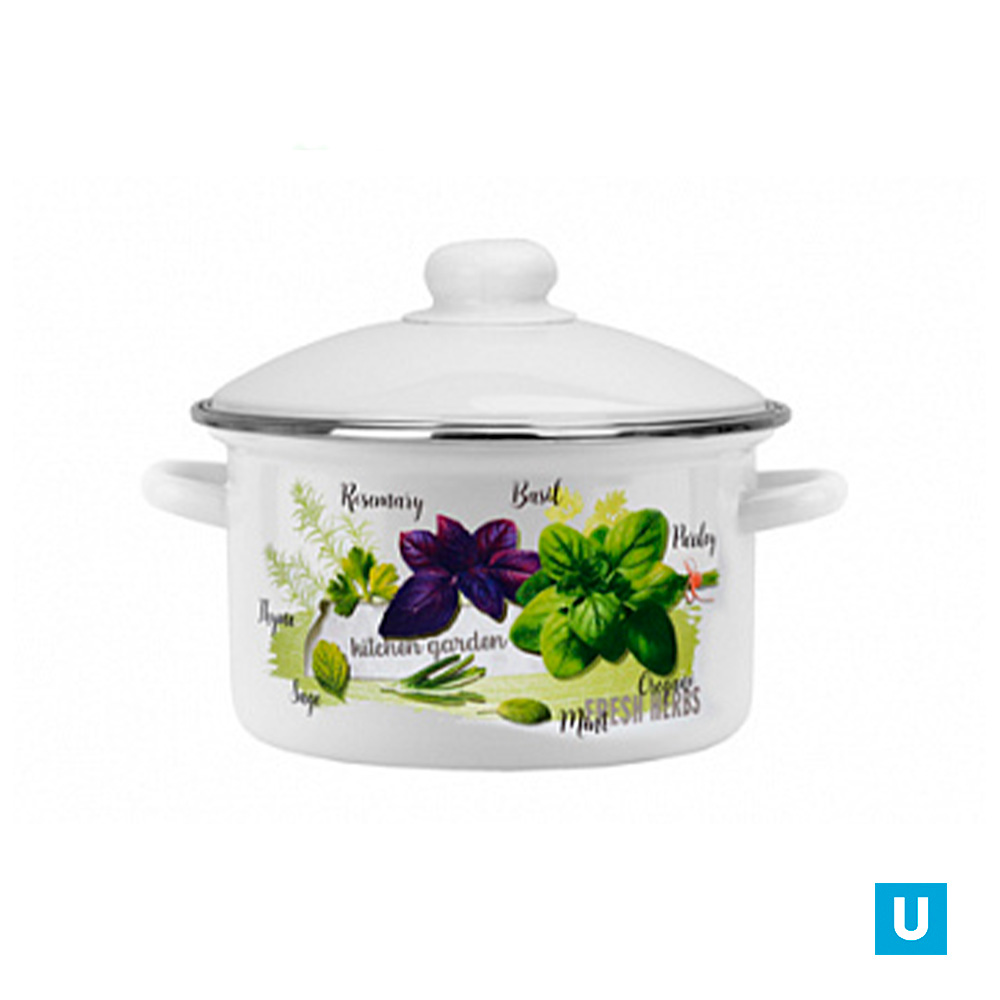 Кастрюля 3л (4), 01-Б1612/4-Базилик