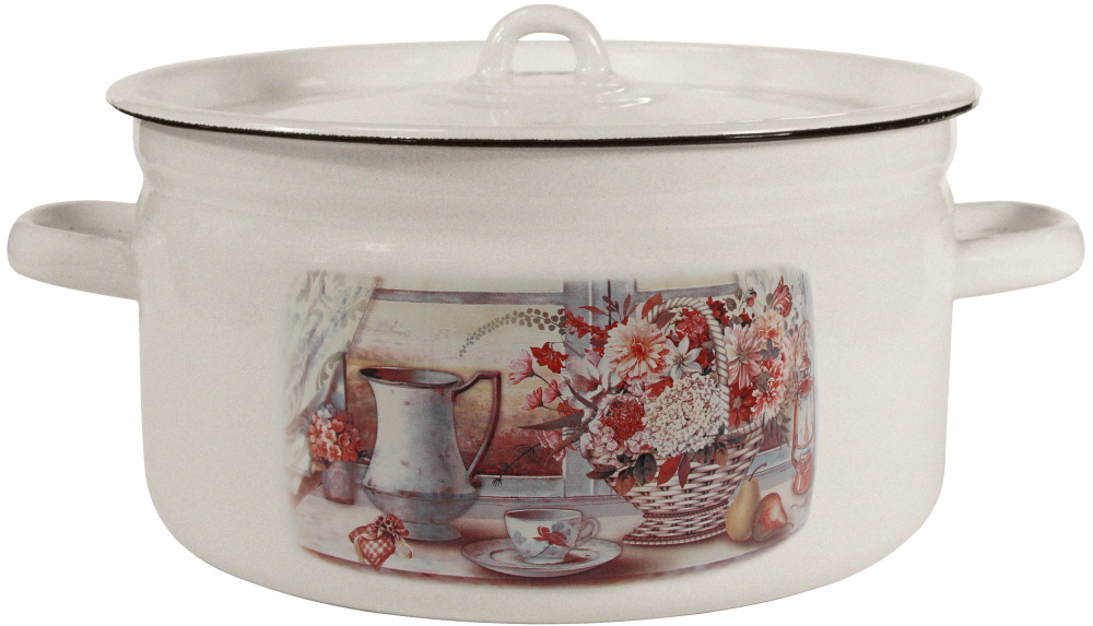 Кастрюля 9,0 литров (Летний этюд) (С-1621/4Жм) 